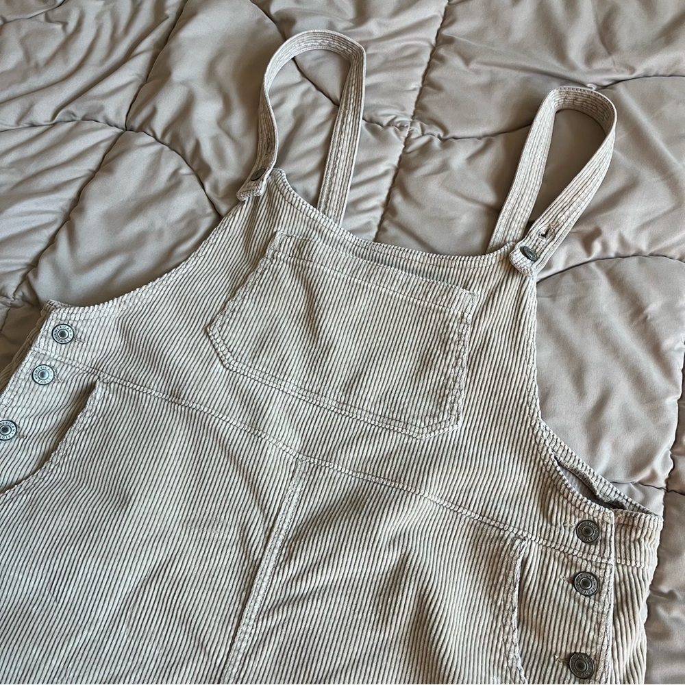 American Eagle Corduroy Overall Mini Dress NWOT - Picture 3 of 9